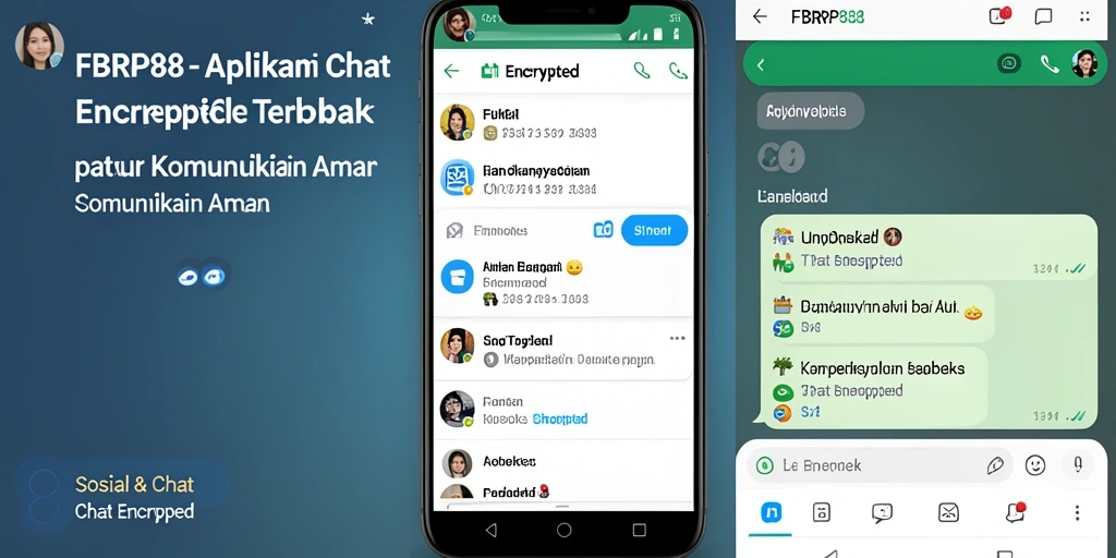 Antarmuka utama FBRP88 dengan fitur enkripsi chatting.