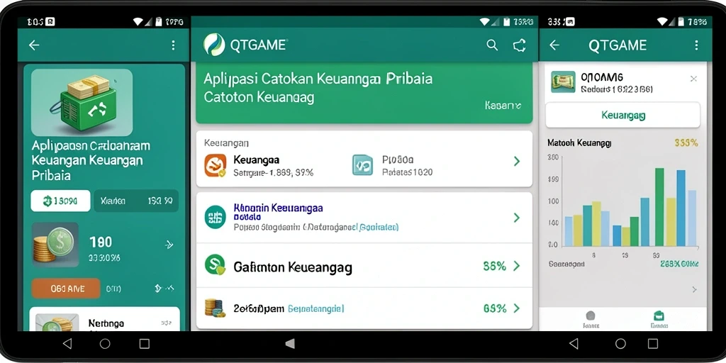 Antarmuka QTGAME yang sederhana dan fungsional untuk Catatan Keuangan.